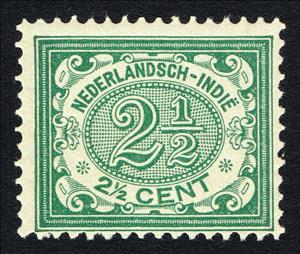 Stamp, Type `Vurtheim`, Netherlands East Indies,  , Numbers
