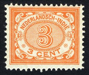 Stamp, Type `Vurtheim`, Netherlands East Indies,  , Numbers