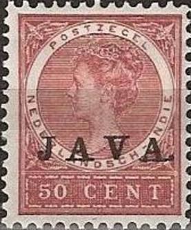 Queen Wilhelmina (Overprinted `Java`)