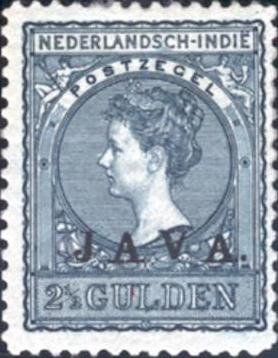 Queen Wilhelmina (Overprinted `Java`)