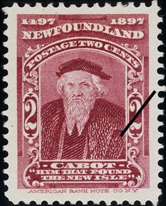 Stamp, John Cabot, Newfoundland,  
