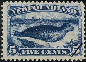 Stamp, Harbor Seal (Phoca vitulina), Newfoundland,  