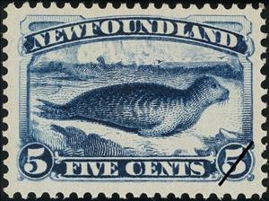 Stamp, Harbor Seal (Phoca vitulina), Newfoundland,  