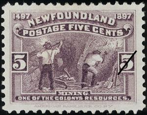 Stamp, Mining, Newfoundland,  