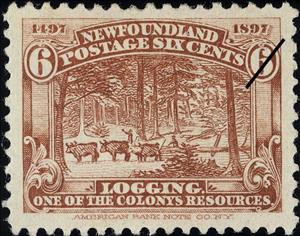 Stamp, Logging, Newfoundland,  