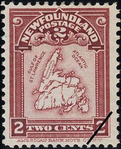 Stamp, Map of Newfoundland, Newfoundland,  