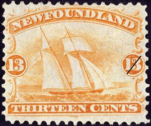 Stamp, Ship, Newfoundland,  