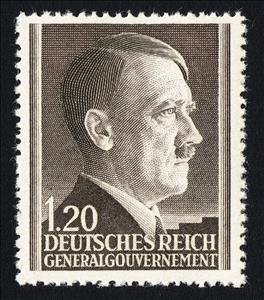 Stamp, Adolf Hitler (1889-1945), Germany, General Government,  