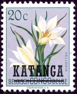 Belgian Congo BE C304 with overprint 'KATANGA'