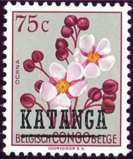 Belgian Congo BE C309 with overprint 'KATANGA'