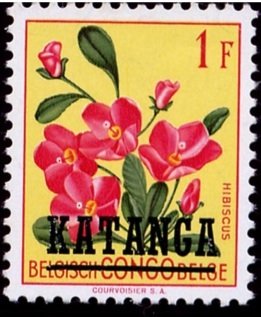 Belgian Congo BE C310 with overprint 'KATANGA'