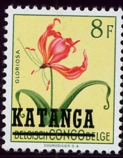Belgian Congo BE C319 with overprint 'KATANGA'