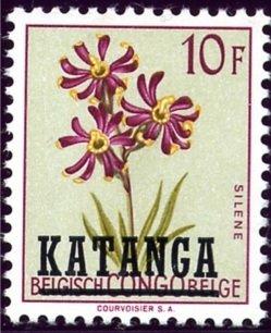 Belgian Congo BE C320 with overprint 'KATANGA'