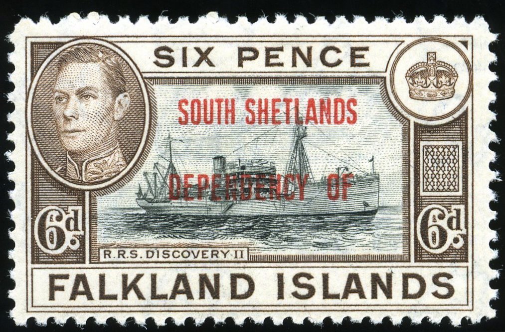 Overprinted in Red