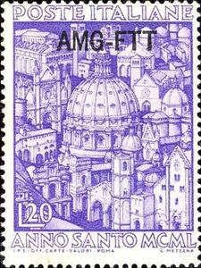 Stamp, Holy Year of Redemption, Italian colonies, territories and occupations,  