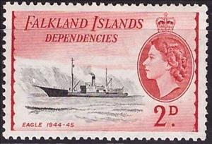 Stamp, Eagle, Falkland Islands, Dependencies,  