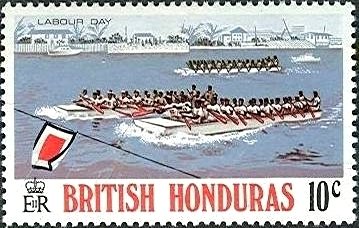 Stamp, Labour Day, British Honduras,  