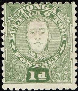 Stamp, King George II, Tonga,  