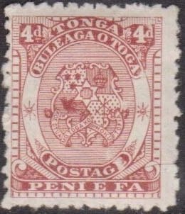 Stamp, Coat of Arms, Tonga,  