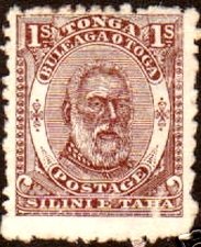 Stamp, King George I, Tonga,  