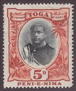 Stamp, King George II, Tonga,  
