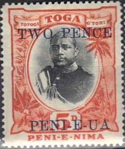 Surcharge in Blue,Red