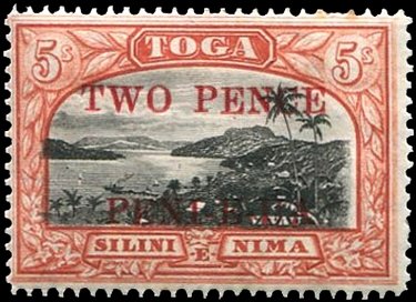 Surcharge in Blue,Red