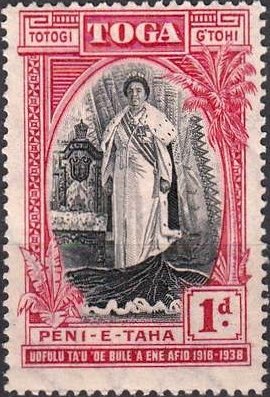 Stamp, Accession Anniversary, Tonga,  
