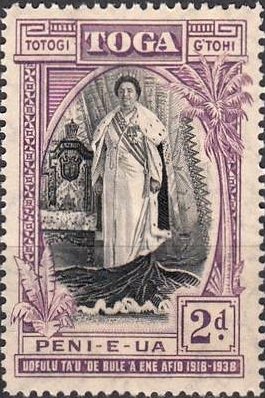Stamp, Accession Anniversary, Tonga,  