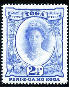 Stamp, Queen salote, Tonga,  