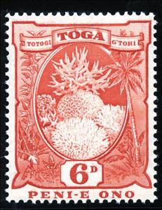 Stamp, Coral Formations, Tonga,  , Corals and Sponges, Sea Life