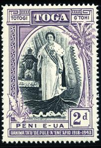 Stamp, Accession Anniversary, Tonga,  