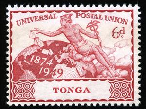 Stamp, Scattering Letters, Tonga,  
