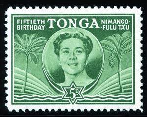 Stamp, 50th Anniv of Birth, Tonga,  