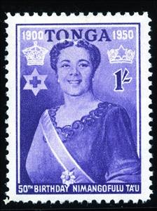 Stamp, 50th Anniv of Birth, Tonga,  