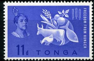Stamp, Fight against Hunger, Tonga,  