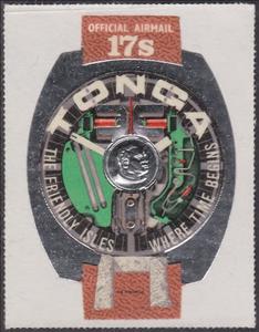Stamp, Where time begins, Tonga,  , Clocks