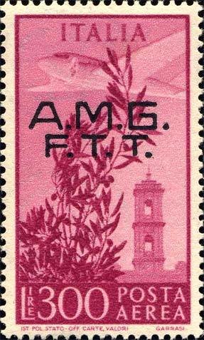 Stamp, Airplane and Tower of Campidoglio, Italian colonies, territories and occupations,  , Towers, Aircrafts