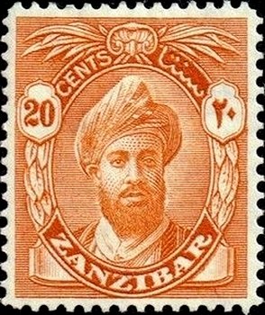 Stamp, Sultan Chalifa bin Harub, Zanzibar,  , Heads of State