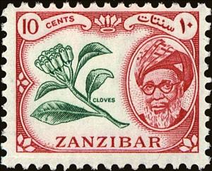 Stamp, Cloves, Zanzibar,  , Flowers, Plants (Flora), People