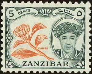Stamp, Cloves, Zanzibar,  , Flowers, Plants (Flora), People