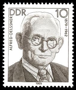 Stamp, Alfred Oelssner (1879-1962), Germany, Democratic Republic,  