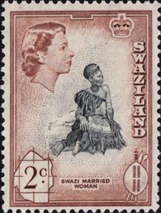 Stamp, Married Woman, Swaziland,  