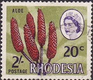 Stamp, Type of 1966, Rhodesia,  