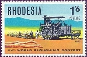 Steam Tractor and Plow