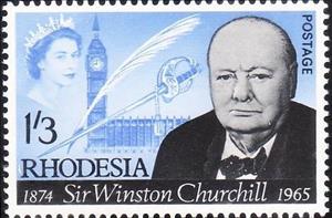 Stamp, Winston Churchill, Rhodesia,  , Heads of State