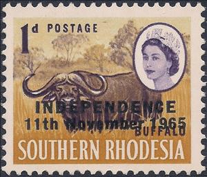 Stamp, African Buffalo (Syncerus caffer), Rhodesia,  