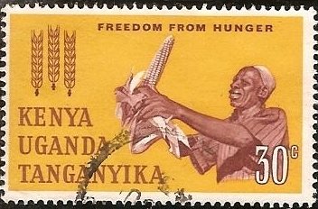 Stamp, Agricultural Development, East African Community,  , Freedom from hunger, Crops