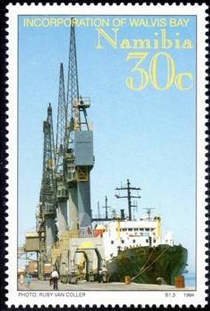 Stamp, Quay, Namibia,  