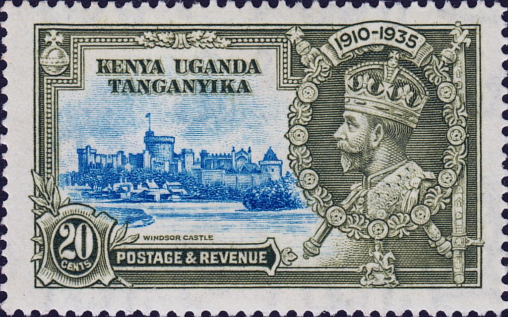 Windsor castle and George V